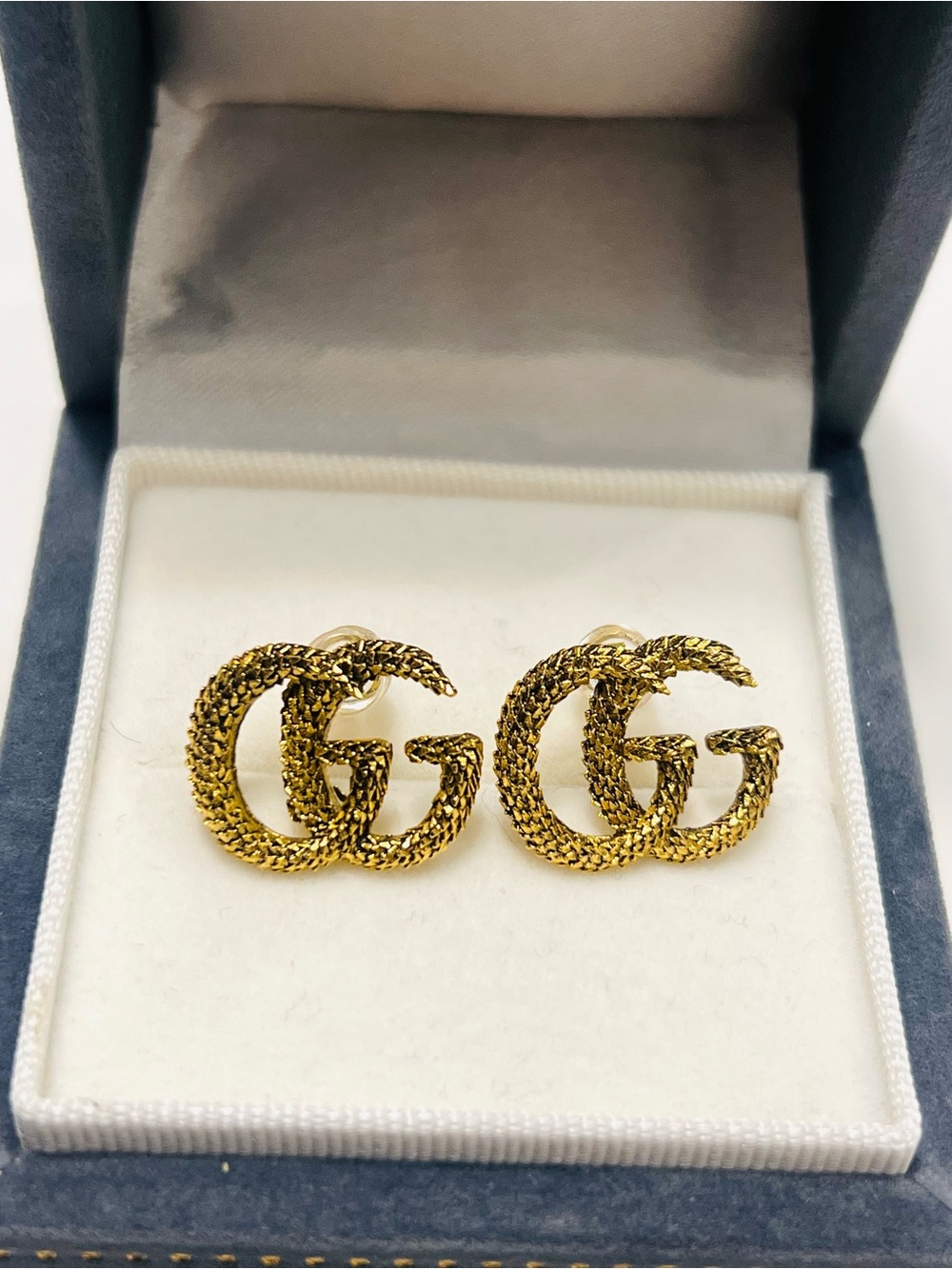 Gold Double G Interlocking Stud Earrings - Designer-Inspired
